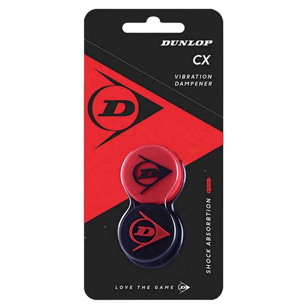 Antivibrador Ténis Dunlop Flying D Vermelho Preto (Pack 2)