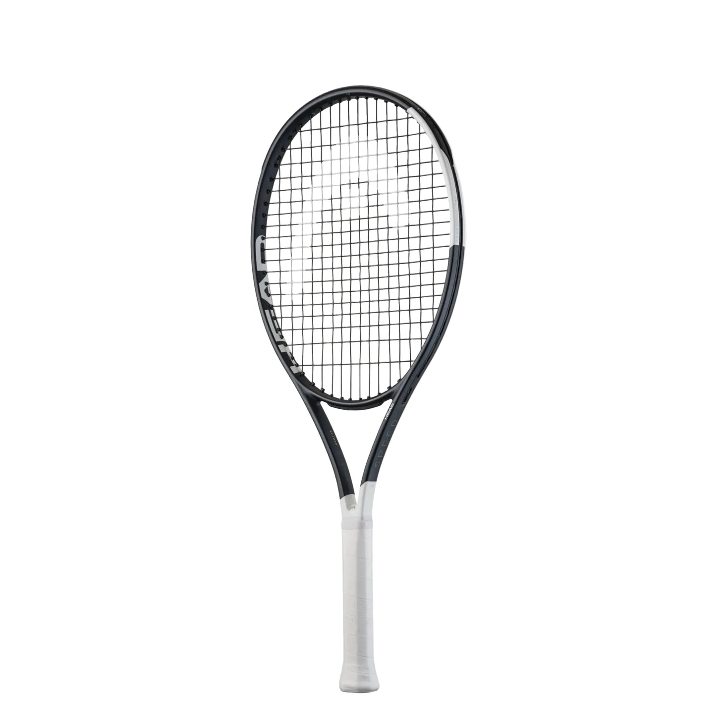Raquete de ténis HEAD Speed Jr 2026 para jovens dos 9 aos 11 anos, com design metálico mate e padrão 16x19, vista frontal em fundo branco