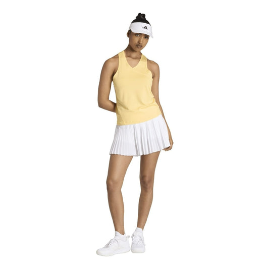 Top de Alças Adidas Club Tennis Amarelo