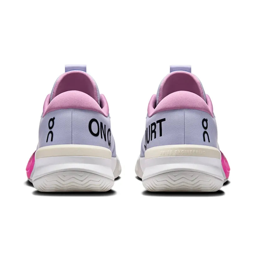 Sapatilhas On Running THE ROGER Pro 3 Clay Thistle Pink - detalhe do calcanhar e suporte lateral