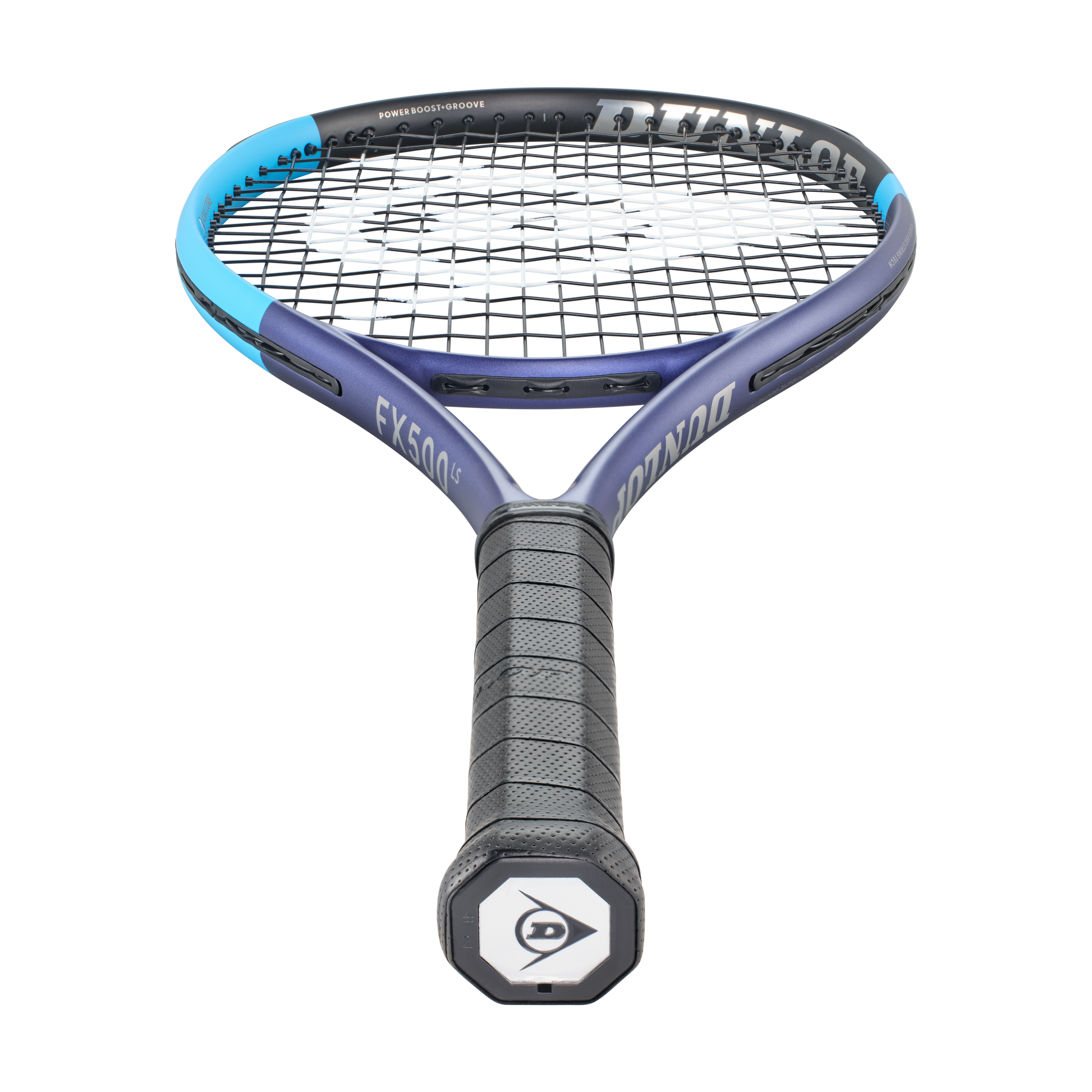 Raquete Ténis Dunlop FX500 LS 2026, detalhe do grip, sem fundo