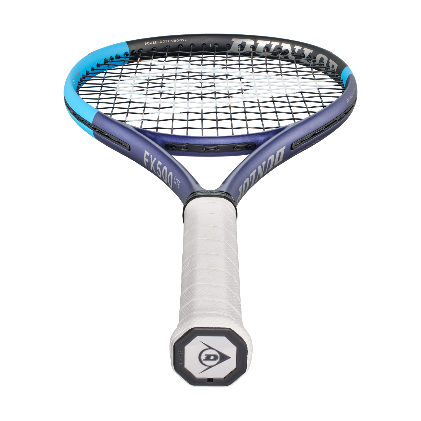 Raquete Ténis Dunlop FX500 LITE 2026, detalhe grip, sem fundo