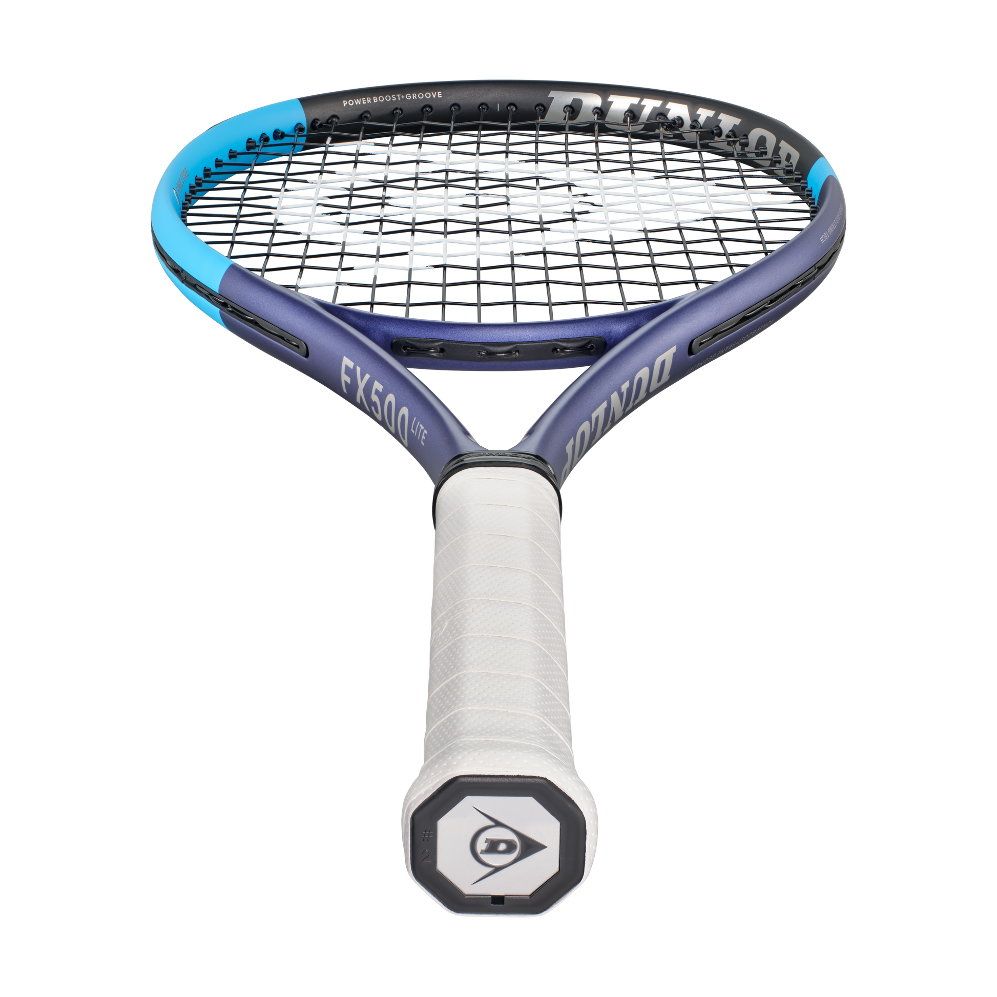 Raquete Ténis Dunlop FX500 LITE 2026, detalhe grip, sem fundo