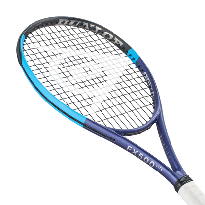 Raquete Ténis Dunlop FX500 LITE 2026, inclinação para a esquerda, sem fundo