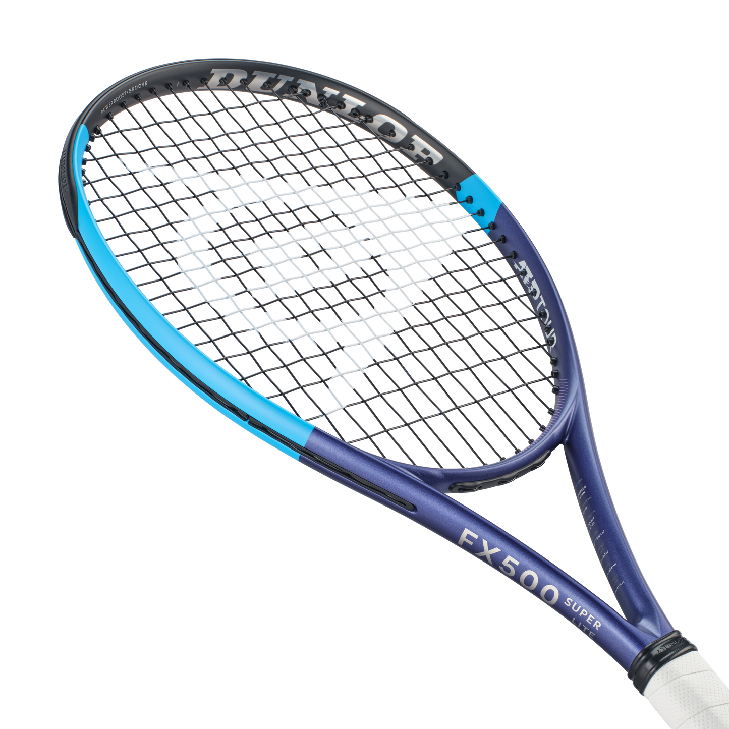 Raquete Ténis Dunlop FX500 SUPER LITE 2026, inclinação para a esquerda, sem fundo