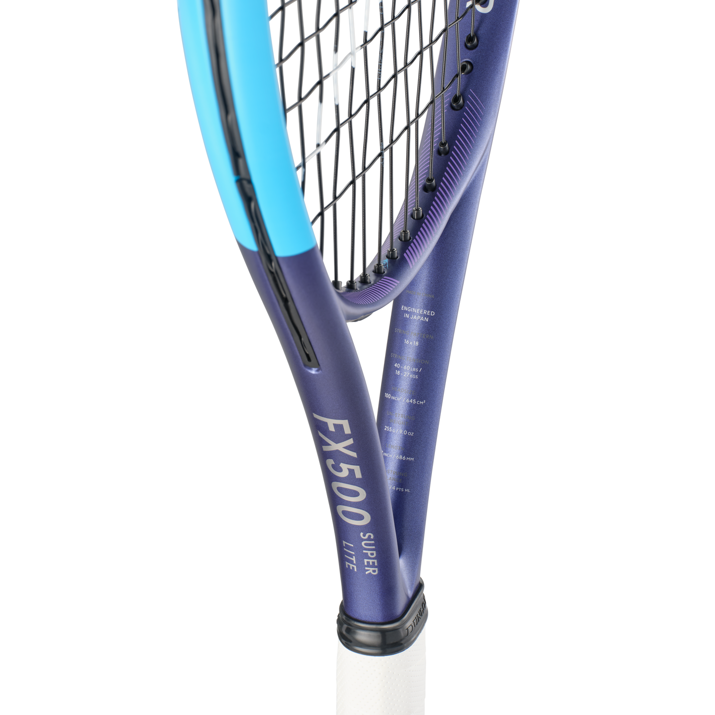 Raquete Ténis Dunlop FX500 SUPER LITE 2026, detalhe estrutura central, sem fundo