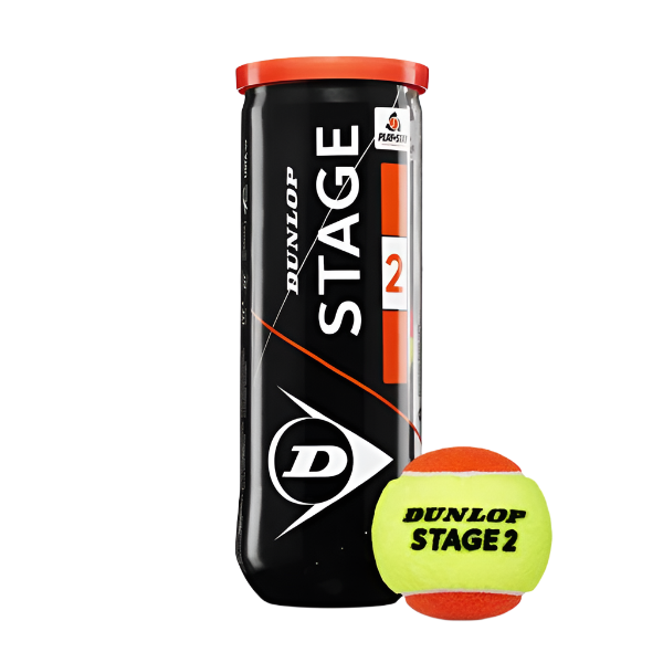Bolas Ténis Dunlop Stage 2 Laranja (Pack 3)