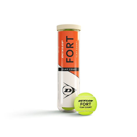 Bolas Ténis Dunlop Fort Clay Court (Tubo 4un)