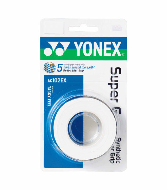 Overgrip Yonex Super Grap Branco (Pack 3)