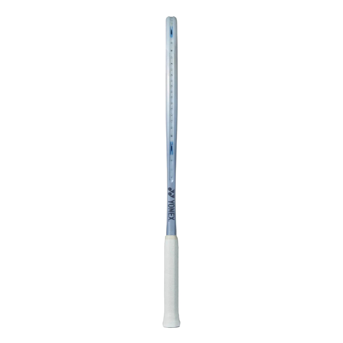 Raquete Yonex MUSE 100L - vista traseira mostrando HM Graphite e branding Yonex