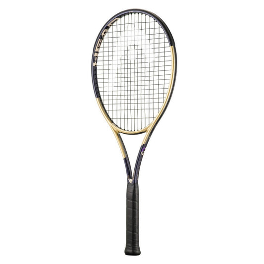 Raquete Ténis HEAD Gravity MP L Zverev 2026 - vista frontal com cosmética exclusiva roxo e dourado edição limitada