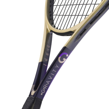 Raquete HEAD Gravity MP L Zverev 2026 - detalhe da forma teardrop e área de contacto alargada perto da ponta