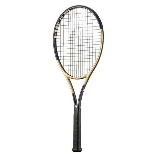 Raquete Ténis HEAD Gravity Tour Zverev 2026 - vista frontal com cosmética exclusiva roxo e dourado edição limitada
