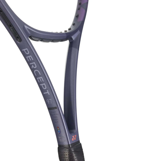 Raquete de ténis Yonex PERCEPT 97 Midnight Navy, detalhe da estrutura central em fundo branco