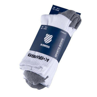 Meias K-Swiss Crew Branco (Pack 3)