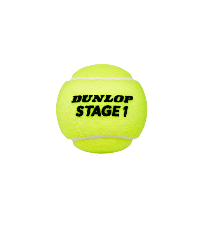 Bolas Ténis Dunlop Stage 1 Verde (Pack 3)