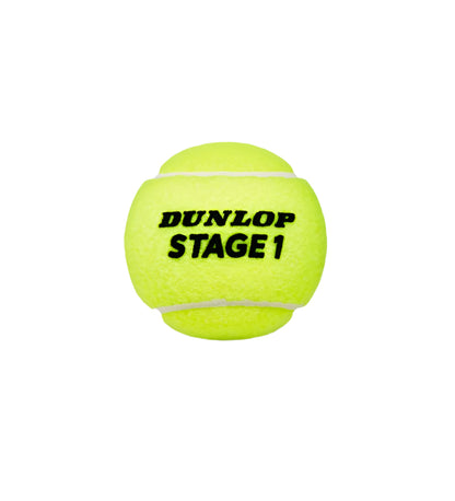 Bolas Ténis Dunlop Stage 1 Verde (Pack 3)