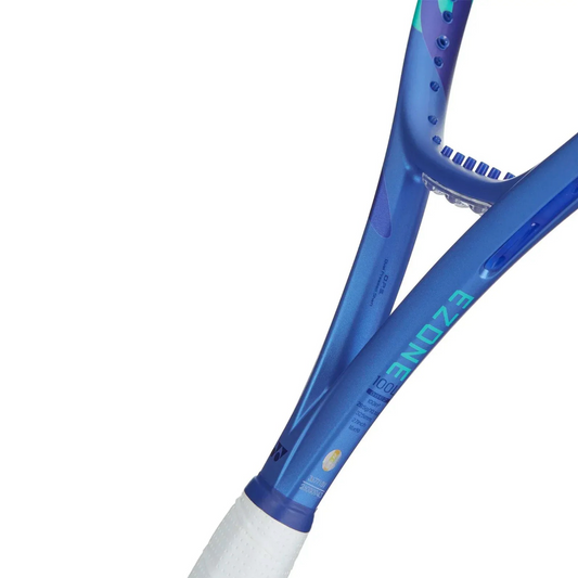 Perfil lateral da raquete Yonex EZONE 100L Blast Blue