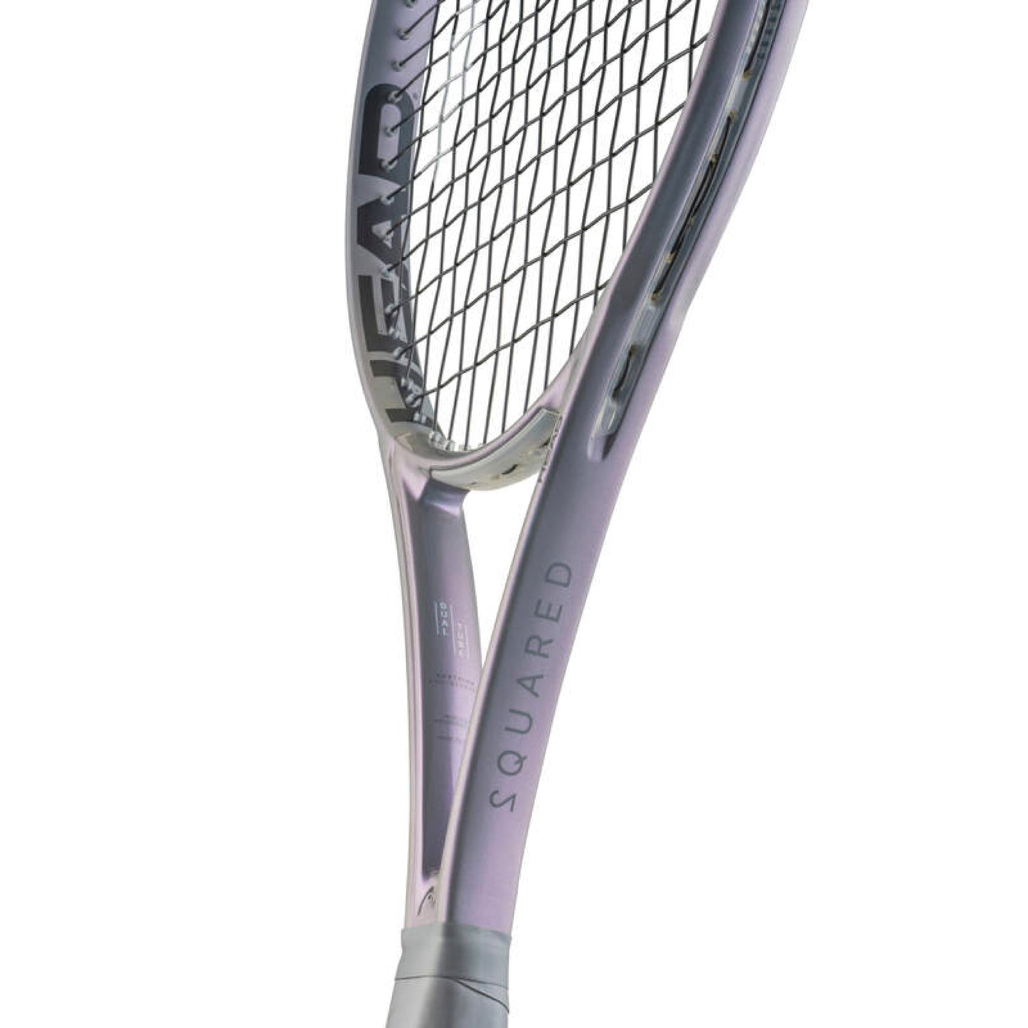 Raquete HEAD Squared - vista lateral com perfil 23/25/24mm e branding HEAD