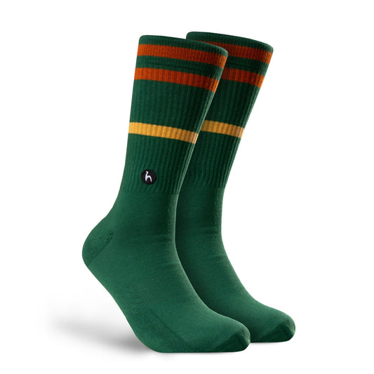 Meias Futah Stripes Clay Green