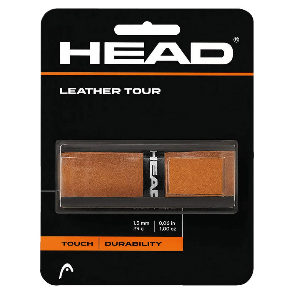 Grip de Substituição HEAD Leather Tour em couro 100% autêntico para raquetes de ténis e padel