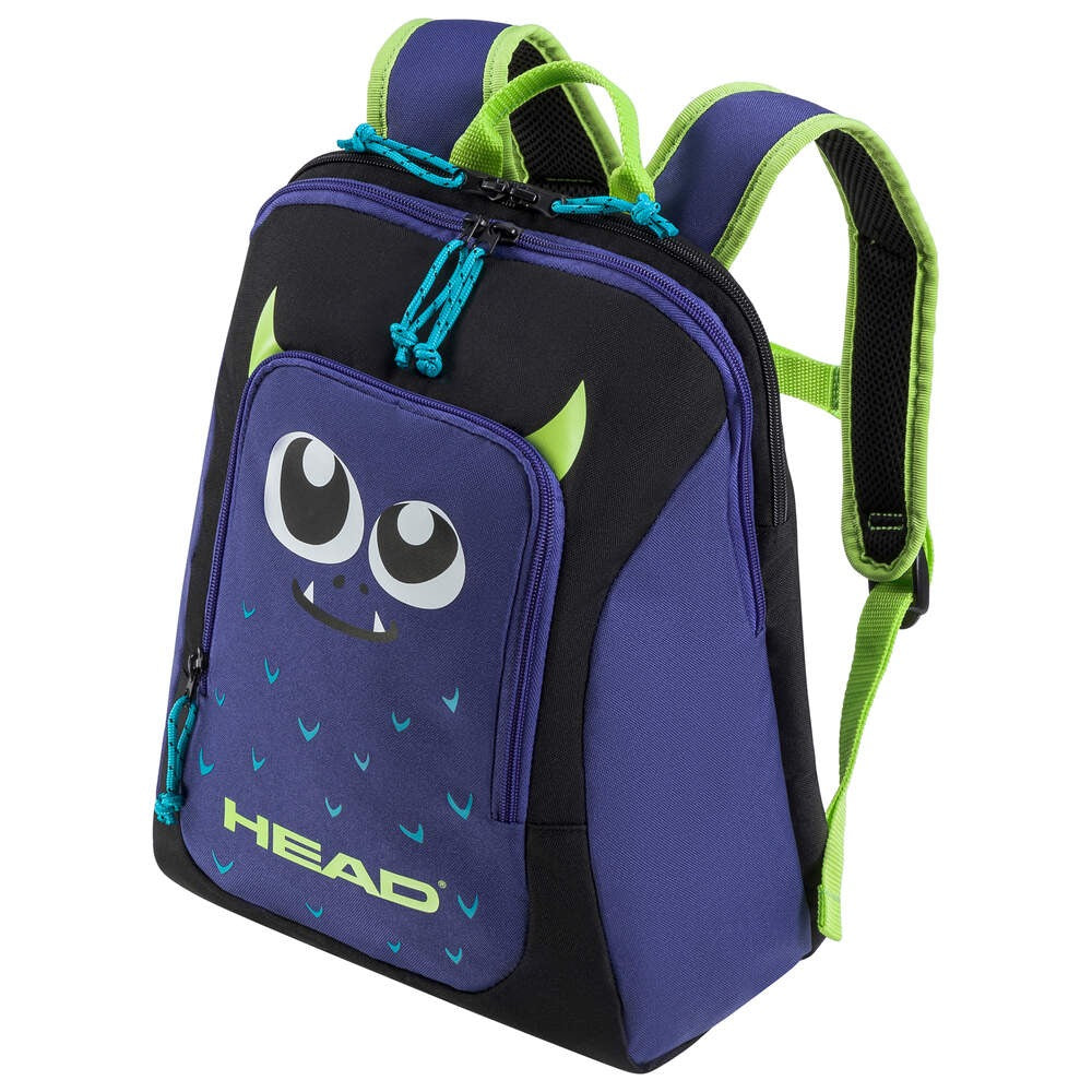 Mochila Ténis Junior HEAD Kids Tour 14L Monster - vista frontal com design colorido para crianças