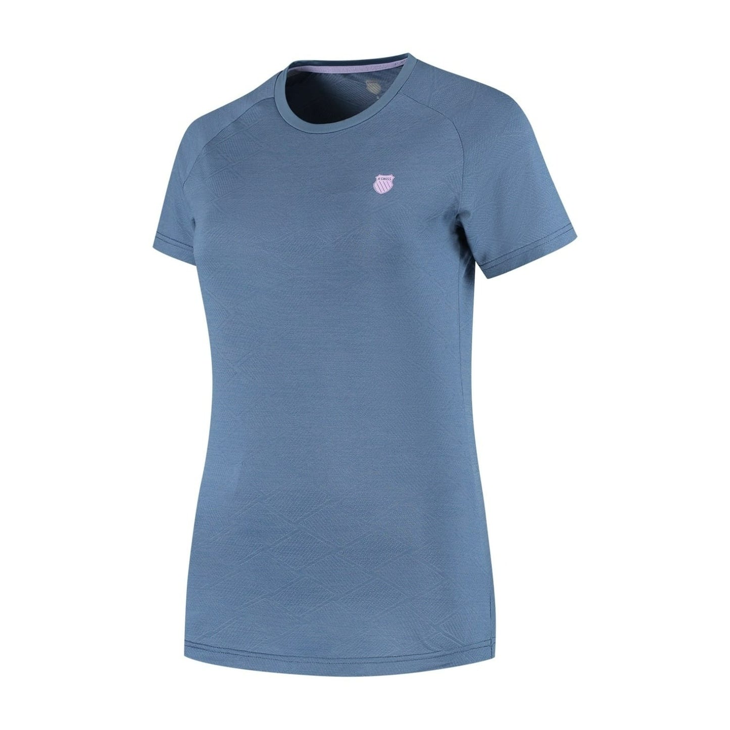 T-Shirt Ténis K-Swiss Hypercourt Crew Jacquard Azul Infinity