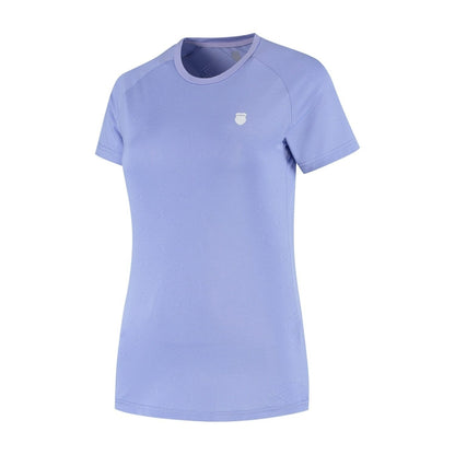 T-Shirt Ténis K-Swiss Hypercourt Crew Jacquard Neon Purple