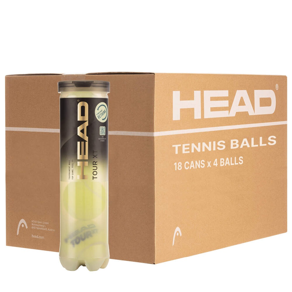 Caixa Bolas Ténis HEAD TOUR XT (72 bolas)
