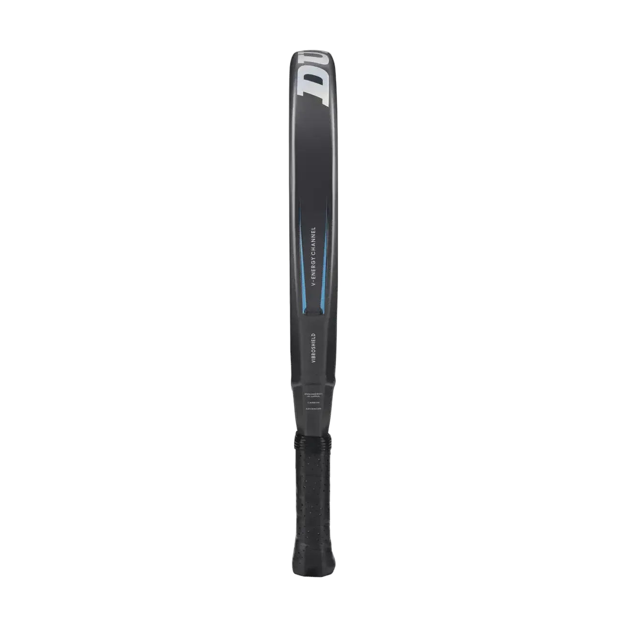 Raquete de padel Dunlop FX PRO 2026 em formato diamante com construção em carbono 12K, vista lateral em fundo branco