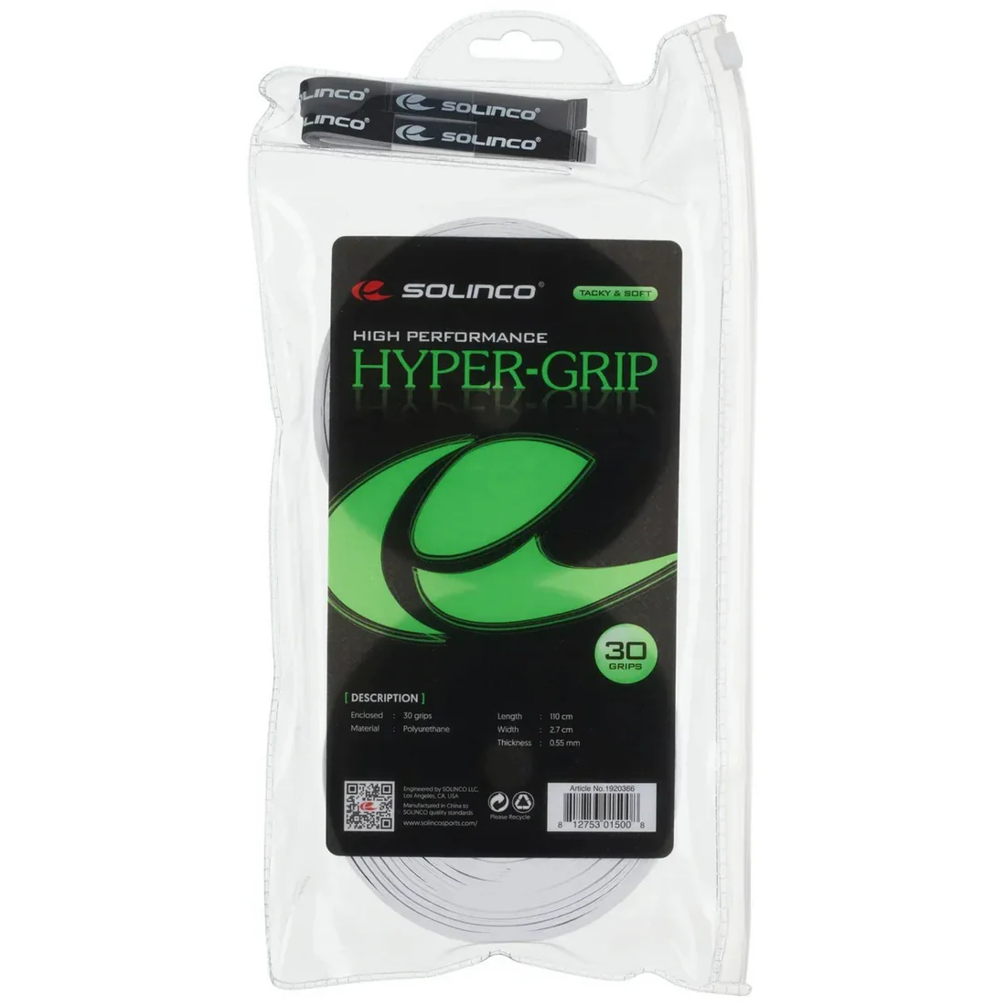 Pack 30 overgrips Solinco Hyper-Grip