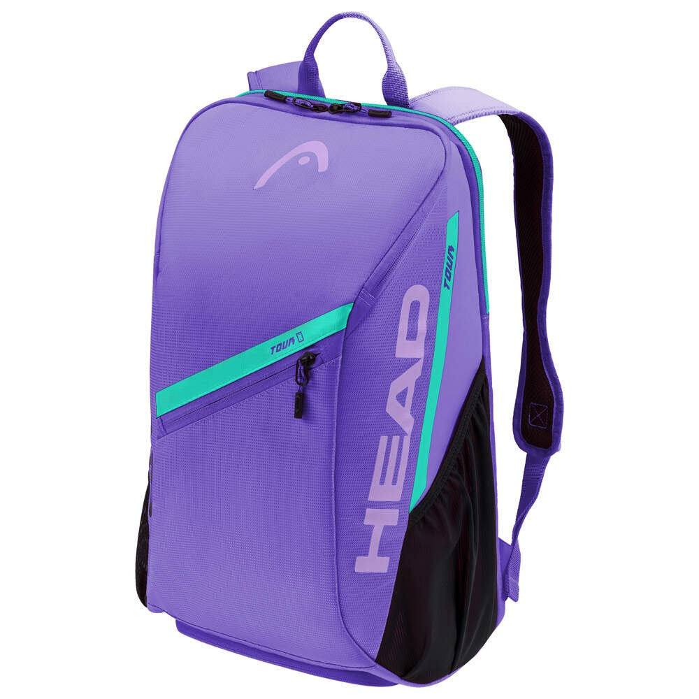 Mochila Ténis HEAD Tour 25L Lilás - vista frontal mostrando design premium lilás com compartimento para 2 raquetes e calçado