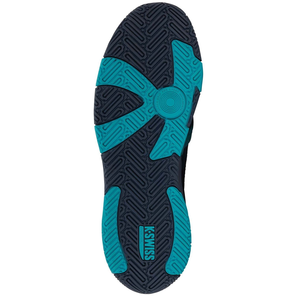 Sapatilhas Padel K-Swiss K-Frame Azul Báltico – sola específica para padel com tração otimizada