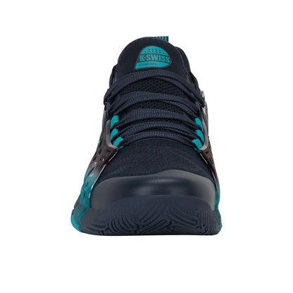 Sapatilhas Padel K-Swiss K-Frame Azul Báltico – vista frontal com biqueira e suporte K-Frame