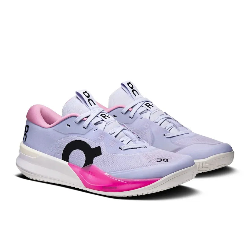 On Roger Pro 3 Clay vista lateral Thistle Pink