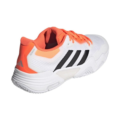 Sapatilhas Adidas Solematch Control 2 - vista traseira mostrando reforço do calcanhar e branding Adidas