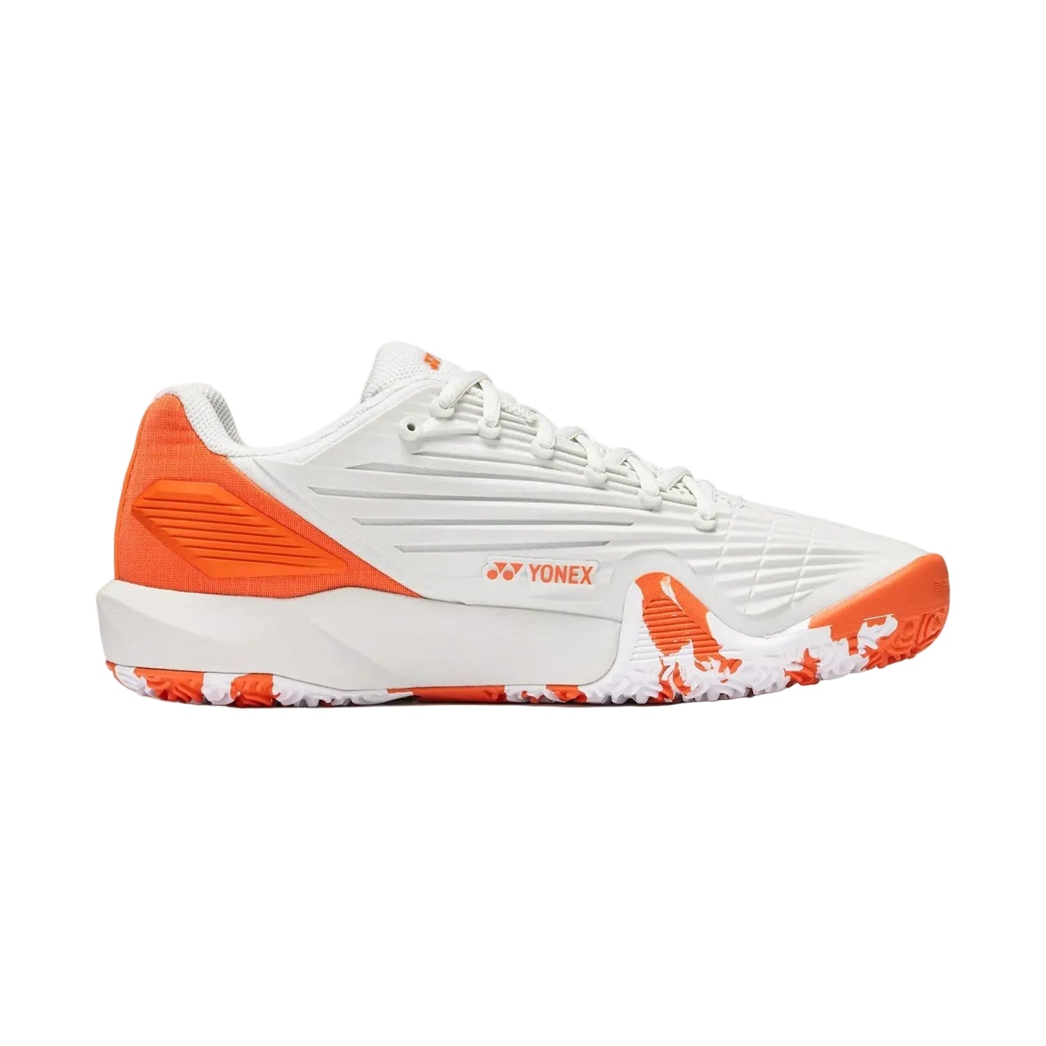 Sapatilhas Yonex Eclipsion 5 Clay Silver/Orange - vista lateral interior mostrando Power Cushion+