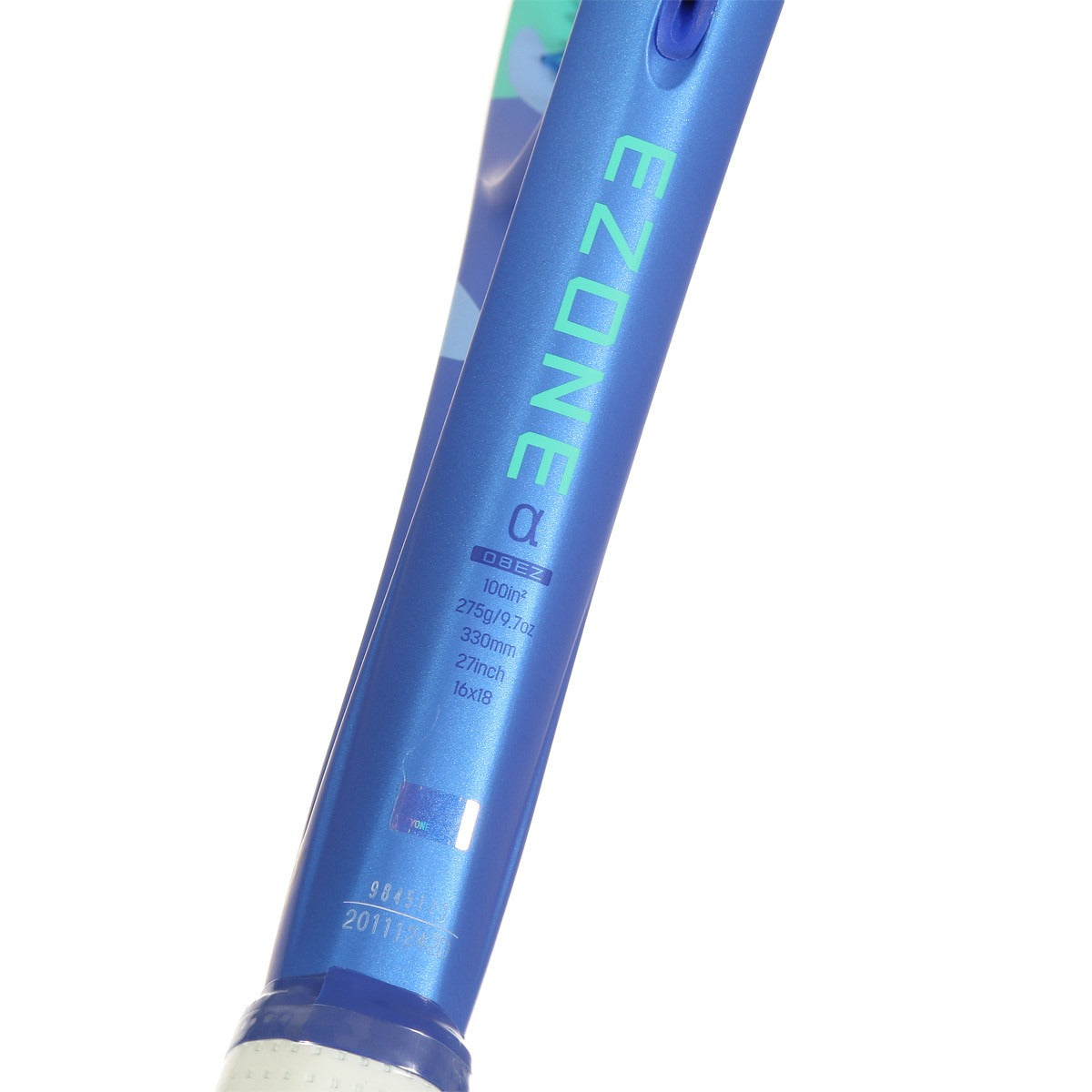 Perfil lateral da raquete Yonex EZONE Alpha Blast Blue