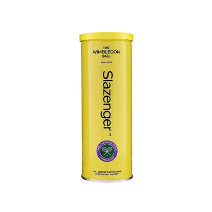 Bolas de ténis Slazenger Wimbledon tubo 3 bolas feltro premium